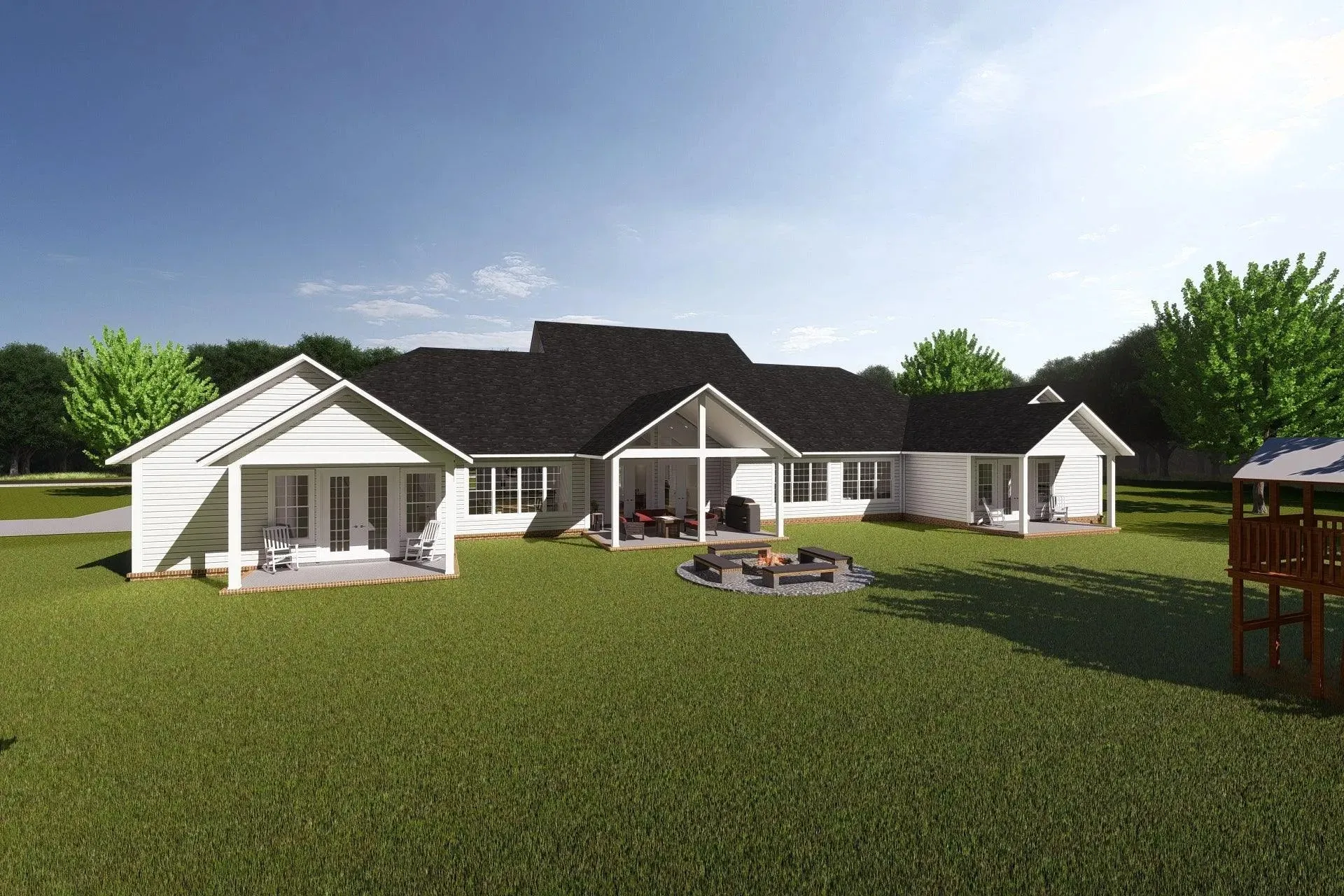 Spacious Six-Bedroom House Plan