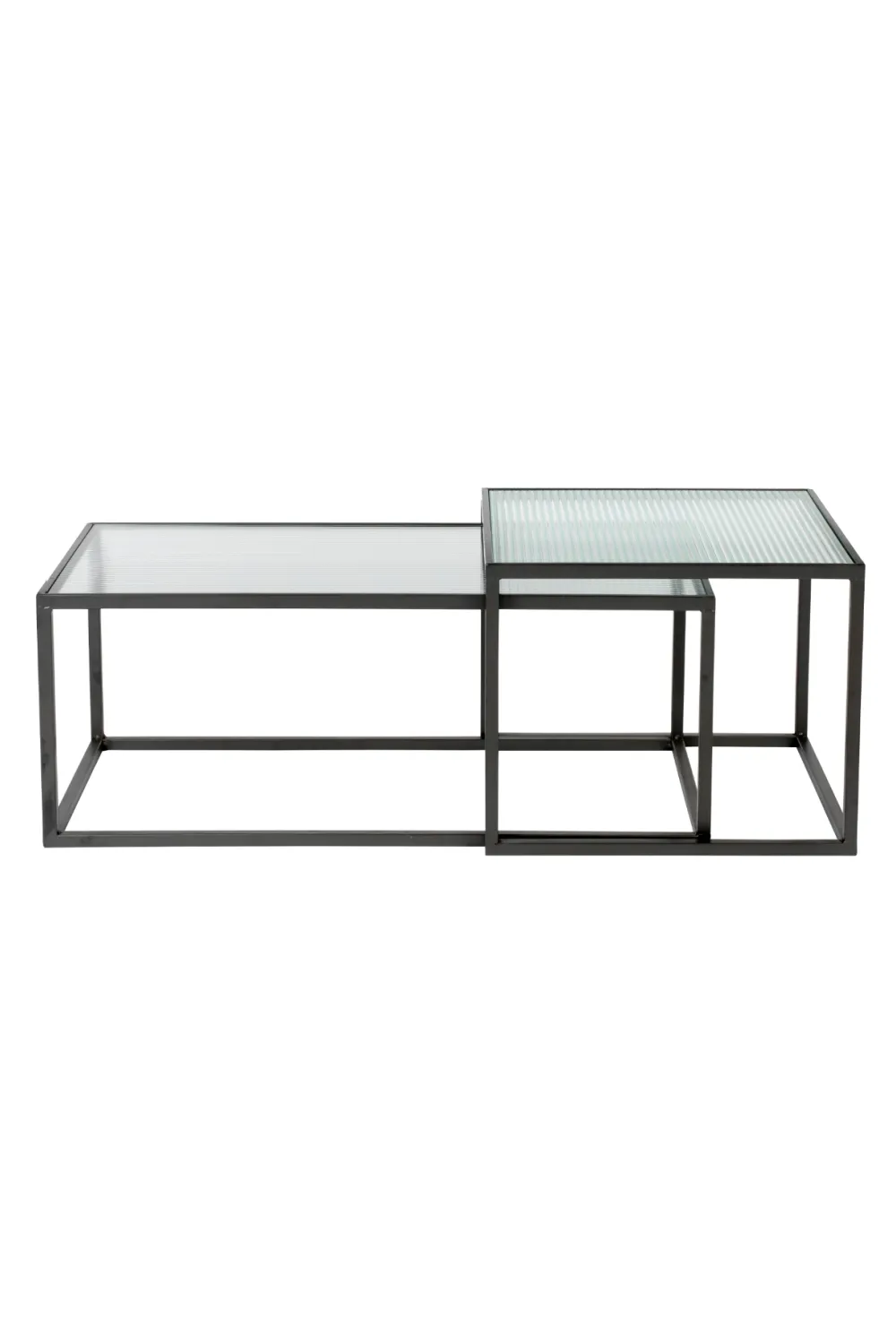 Square Glass Nesting Coffee Table Set | Dutchbone Boli