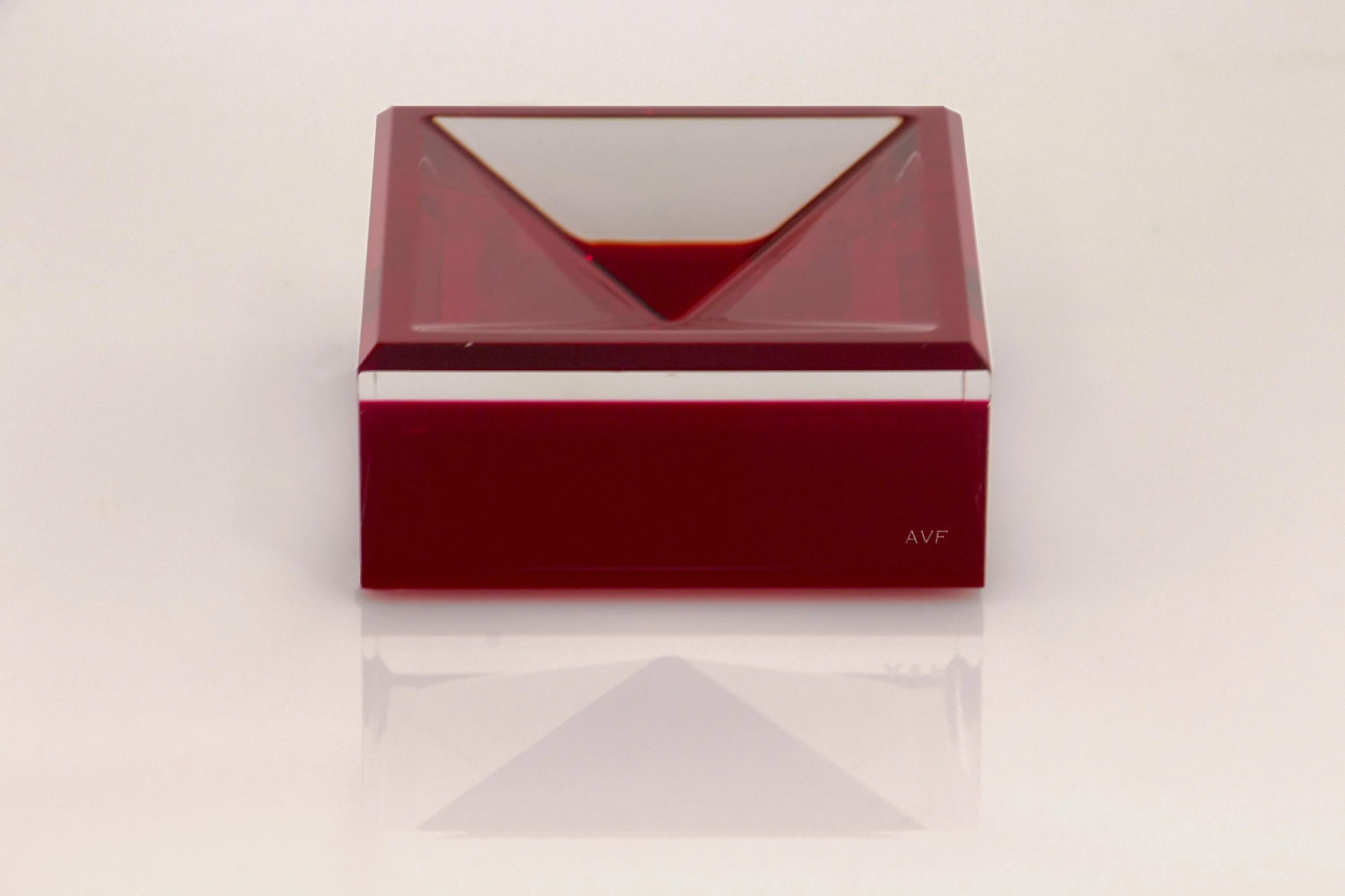 Square Mini Bowl in Ruby