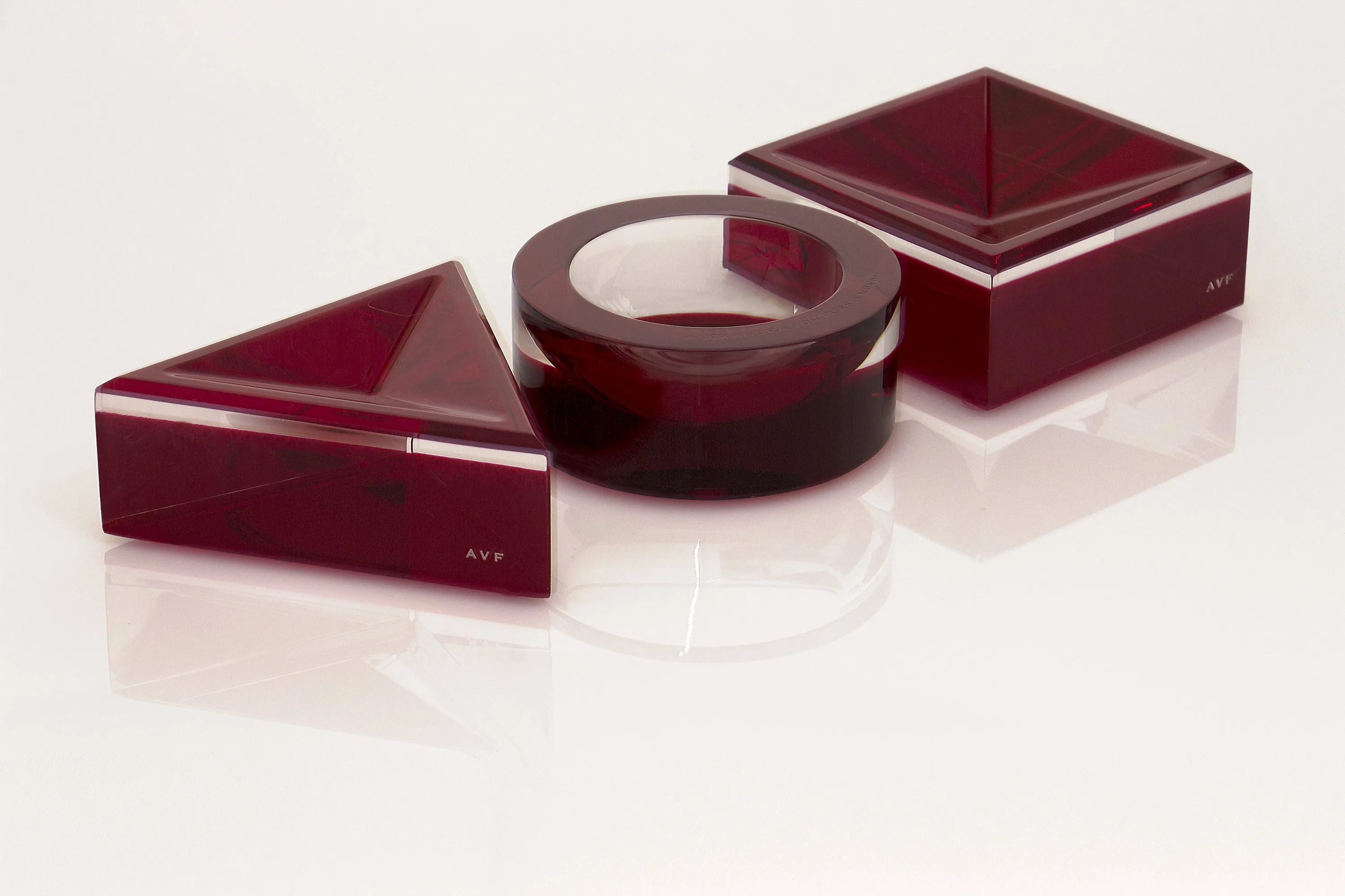 Square Mini Bowl in Ruby