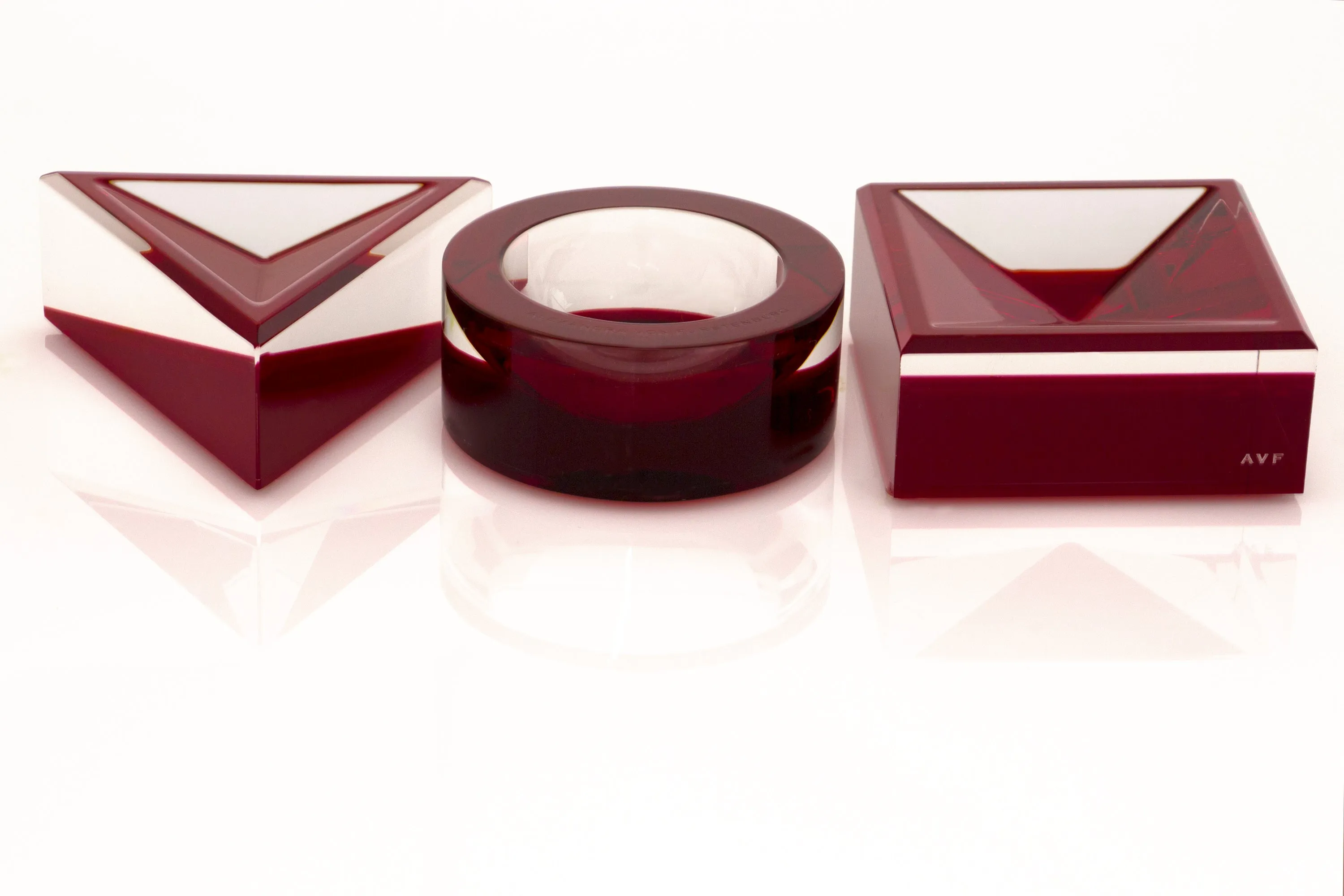 Square Mini Bowl in Ruby