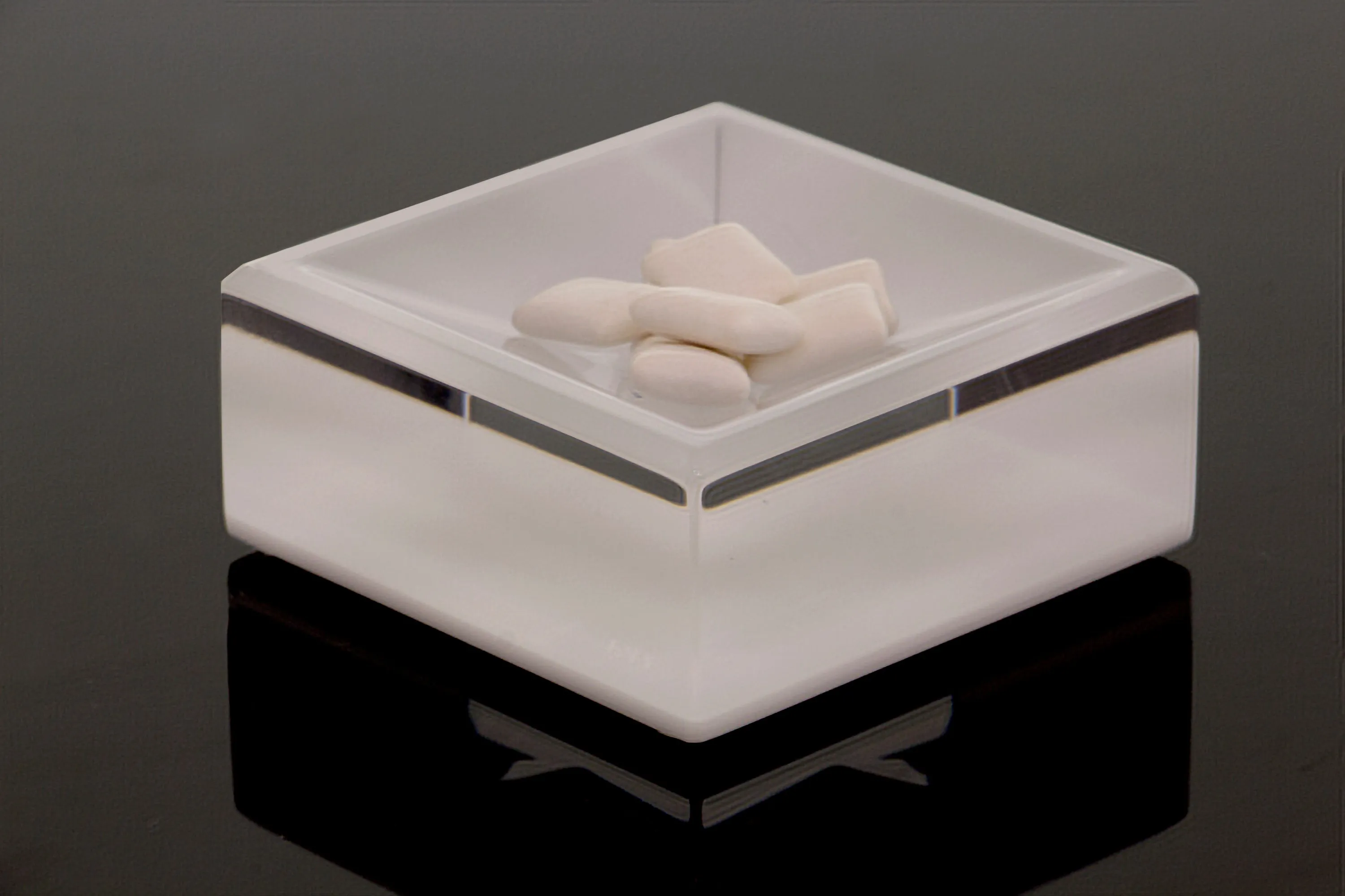 Square Mini Bowl in White