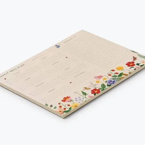 Strawberry Fields Meal Planner Notepad