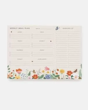 Strawberry Fields Meal Planner Notepad