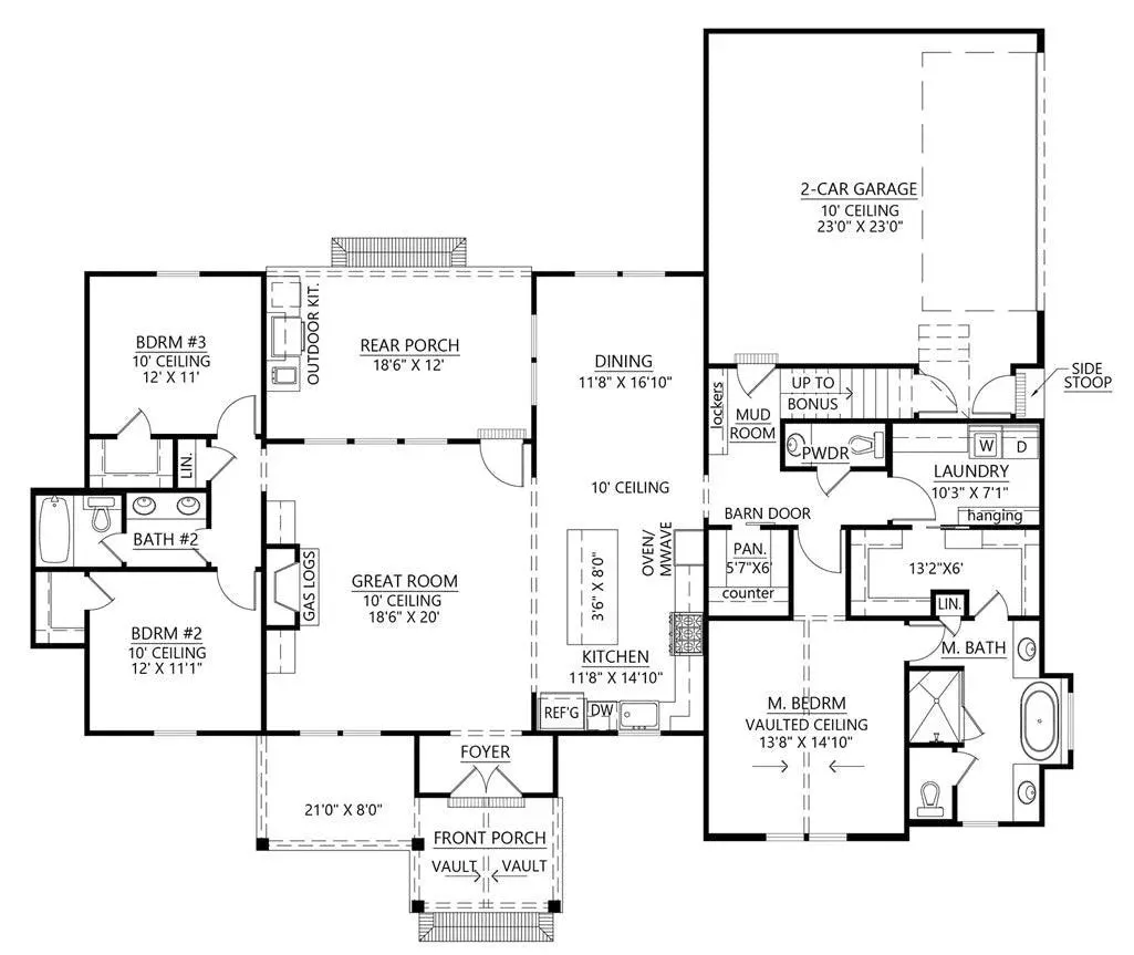 Stylish 3-Bedroom Home with 2,018 sq ft of Versatile Living Space