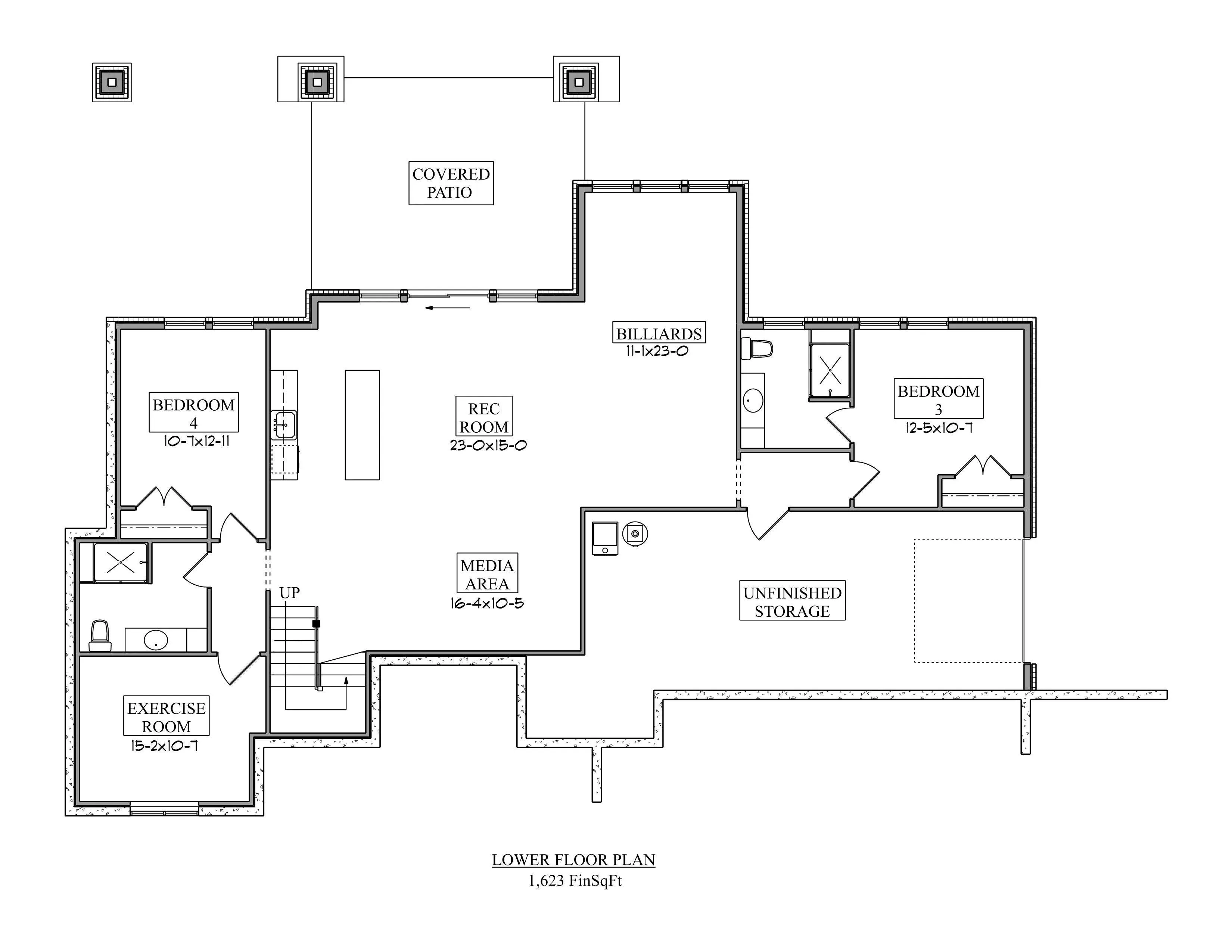 Stylish House Plan: 2 Bedrooms, 2248 sq ft