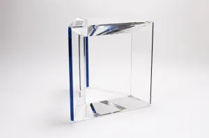 Trillion Side Table in Sapphire