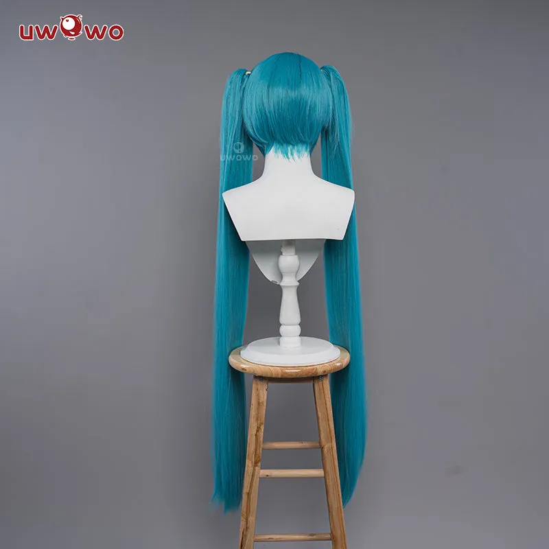 Uwowo V Singer 2022 Racing Ver Cosplay Wig  Blue Long Hair