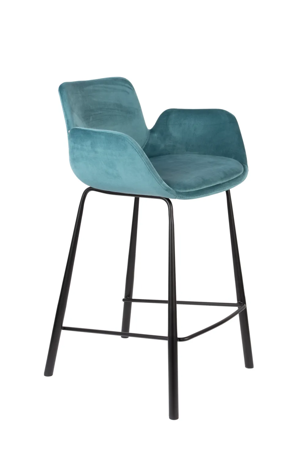 Velvet Upholstered Counter Stools (2) | Zuiver Brit